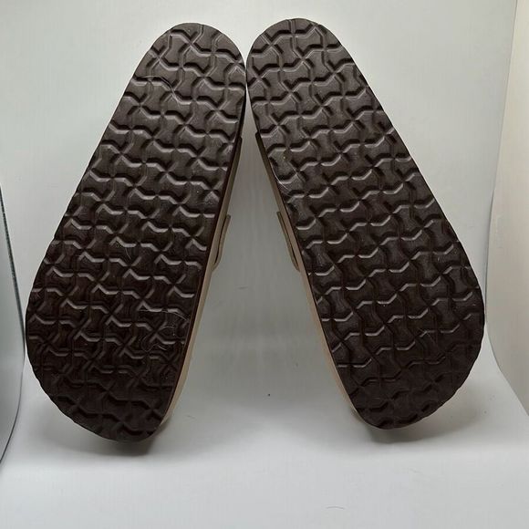 CUSHIONAIRE Women's Cork Footbed Platform Clog 10 WIDE SAND - Picture 5 of 7